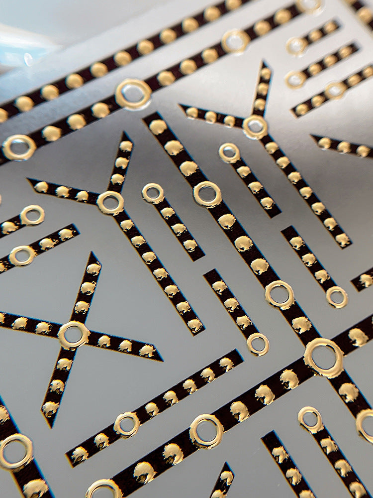 1110 M255- Chain Embossed Mini sticker 1 Pcs