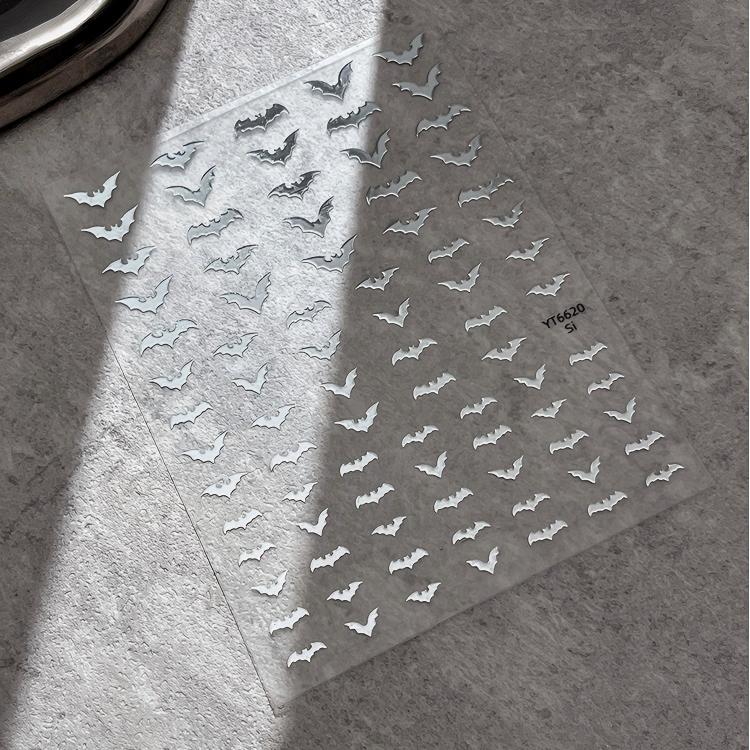 1201 M267- Bat Embossed Mini sticker 1 Pcs