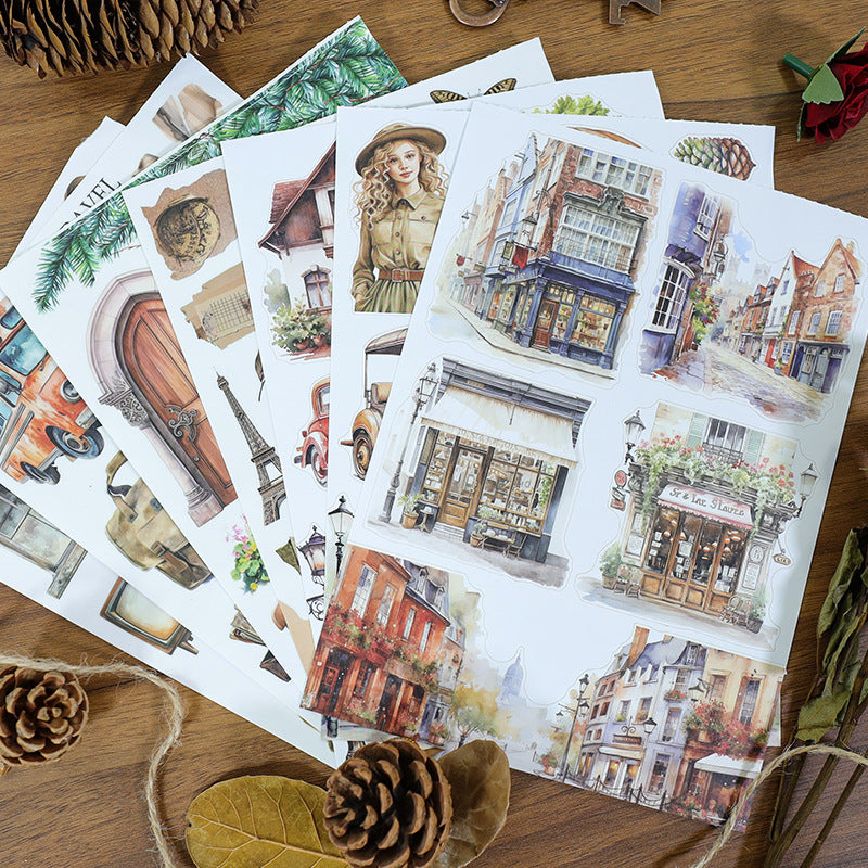 S-581- Walking in the street Sticker Book -20Pcs each pack