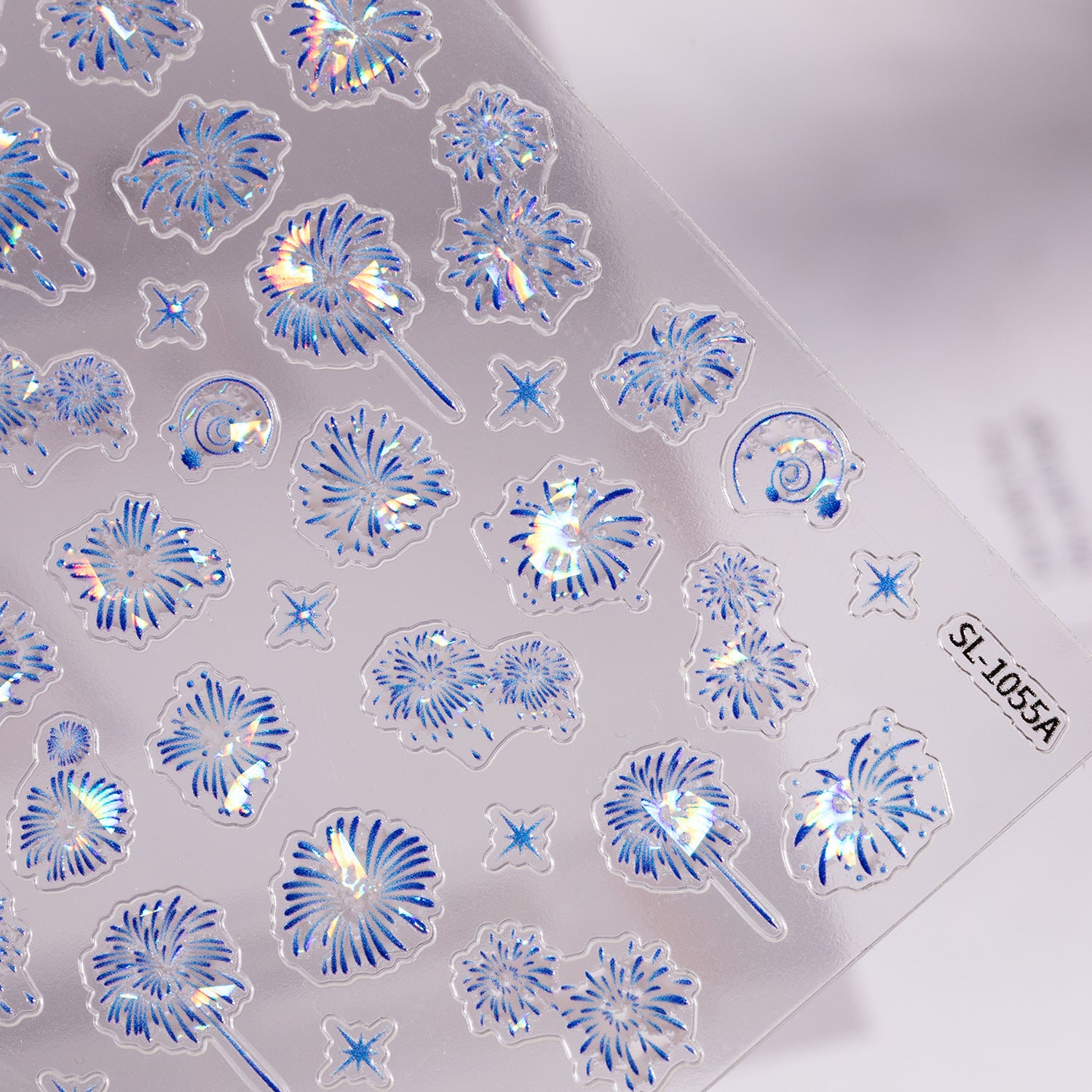 1208 M271- Fireworks Embossed Mini sticker 1 Pcs