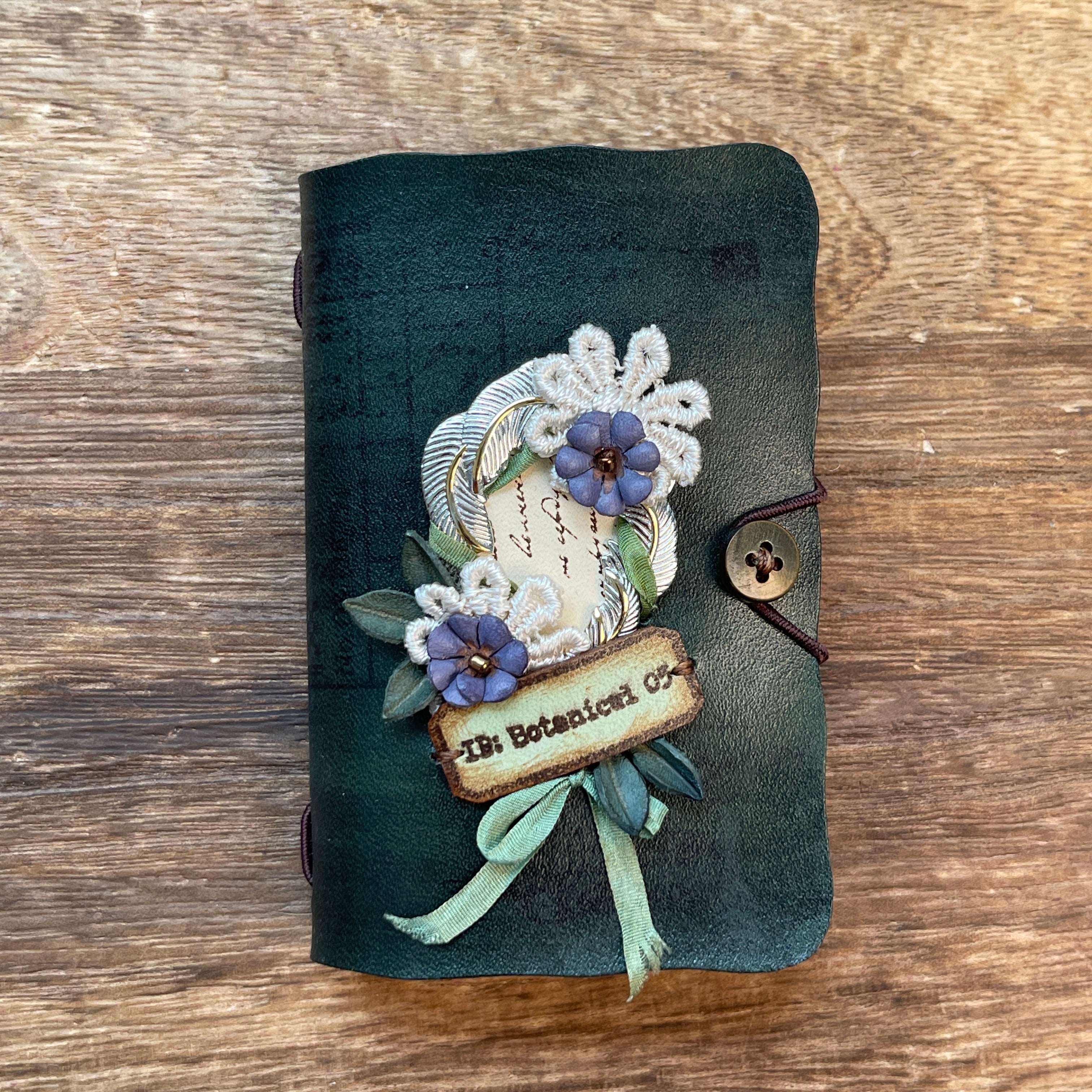 Handmade leather small journal