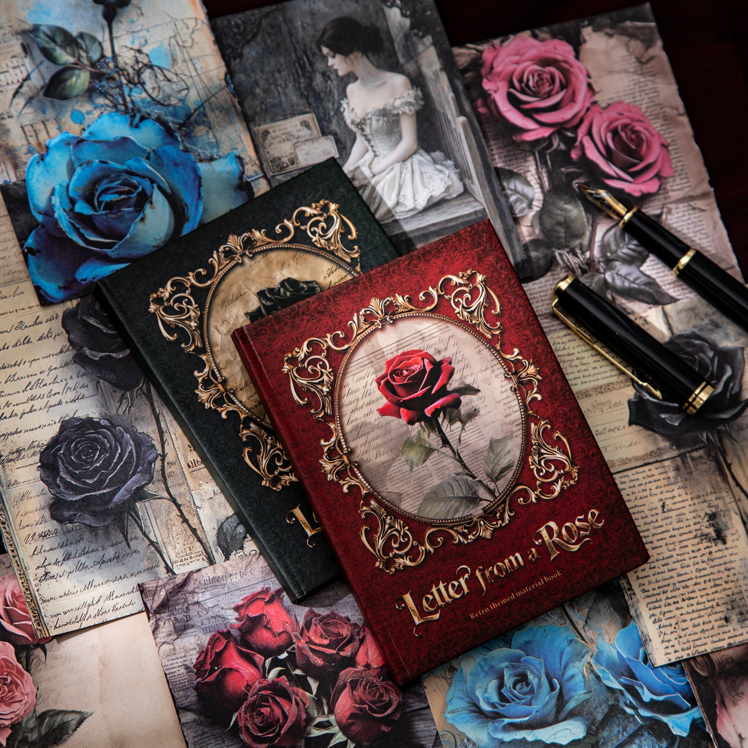 1202 Rose letter book paper -30Pcs each pack