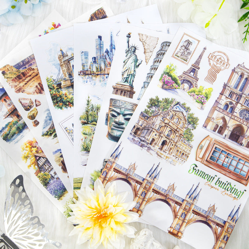 S-557- The sights Sticker Book -20Pcs each pack