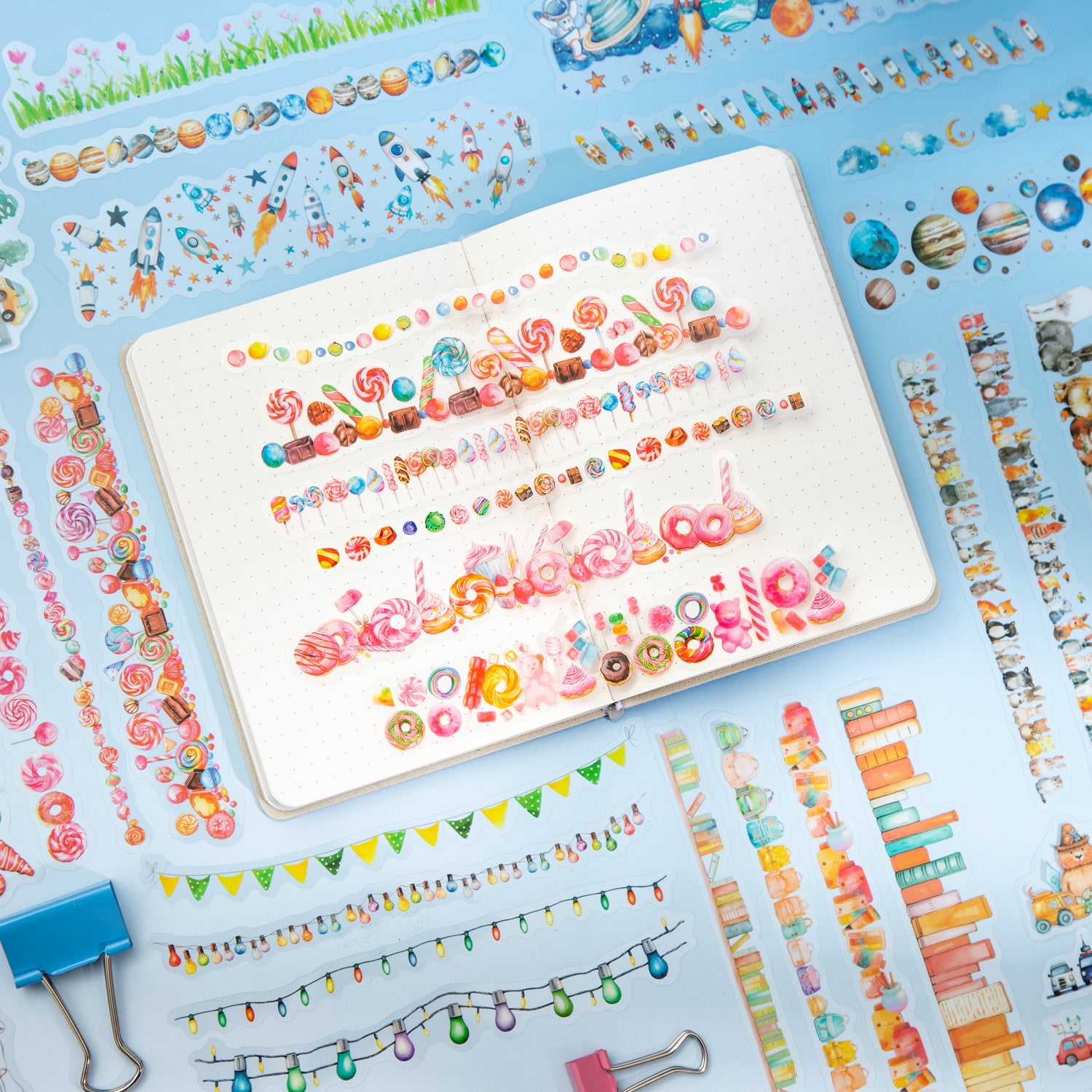 0513 Lovely Wonderful Collection Series PET Sticker -15Pcs each pack