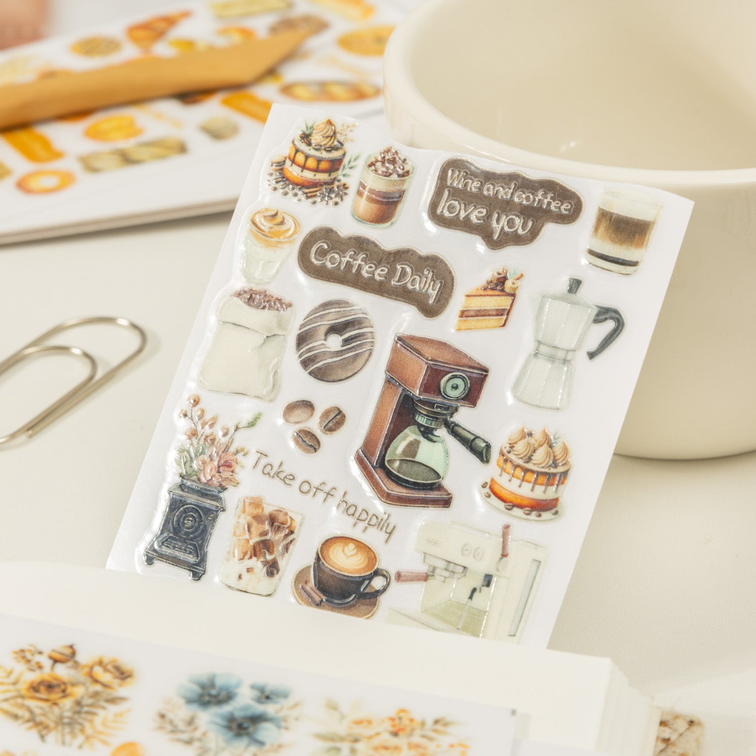 1018 Slow life sticker -1Pcs each pack