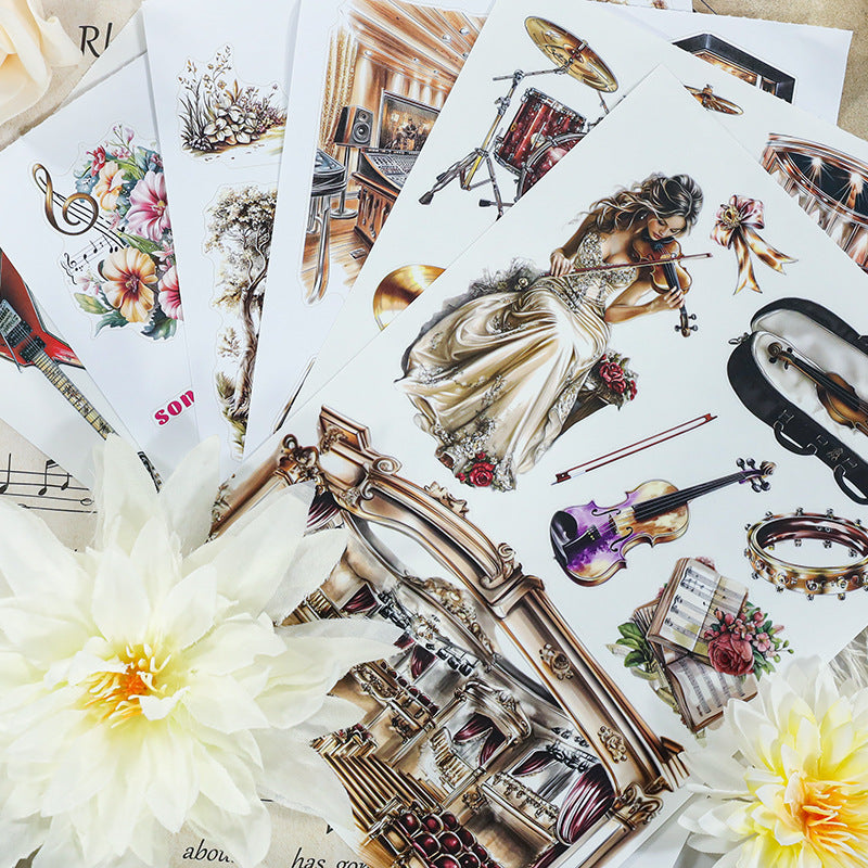 S-565- Music and life Sticker Book -20Pcs each pack