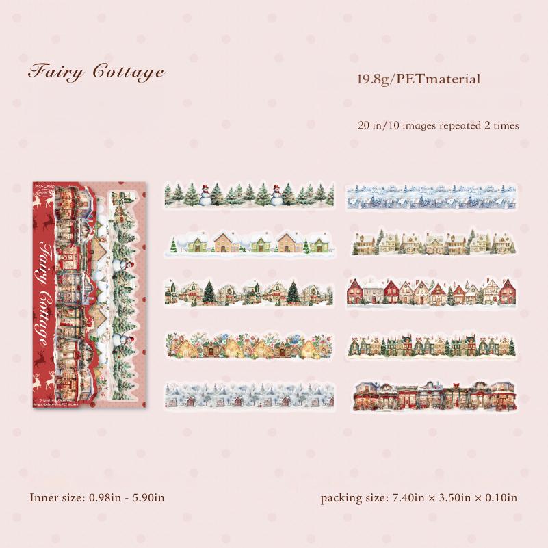 0905 Christmas PET Sticker -20Pcs each pack