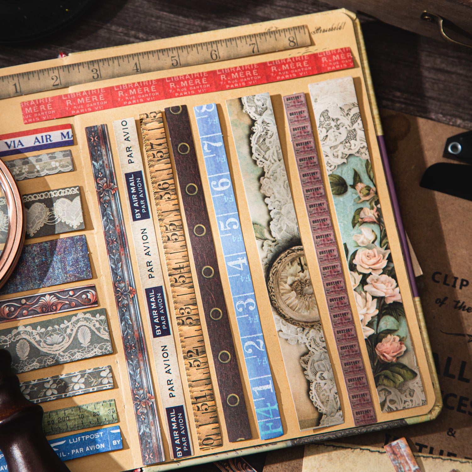 1103 Vintage Solid sticker -25Pcs each pack