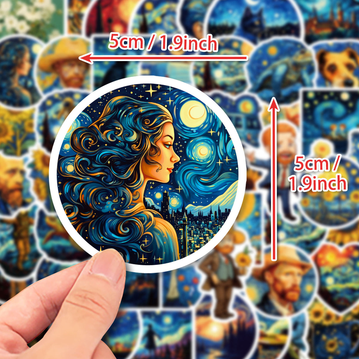 Sticker in hand