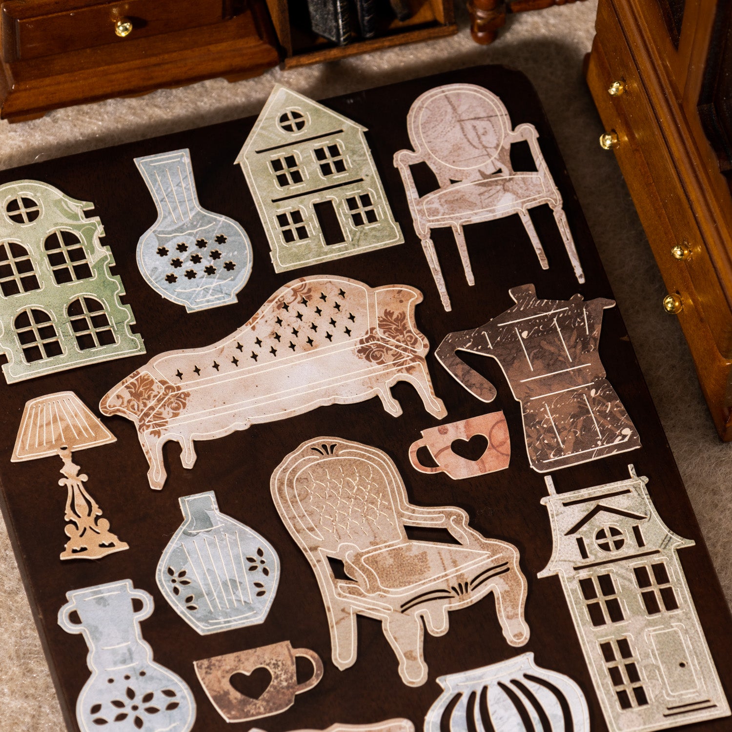 1212 The prelude of life die cut sticker -30Pcs each pack