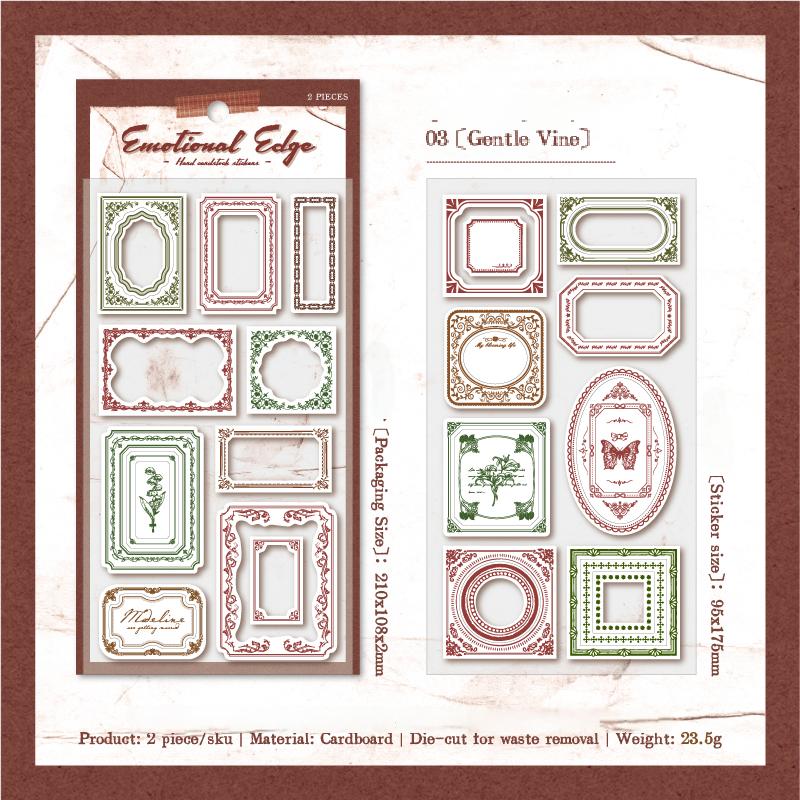 0917 Label cardstock Sticker -2Pcs each pack