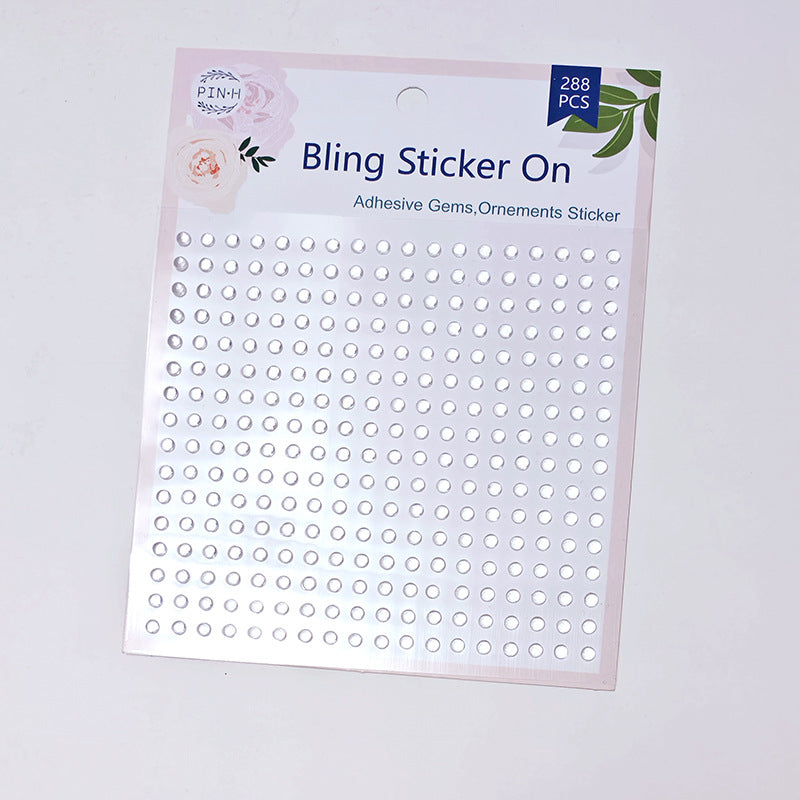 Transparent dew drop sticker