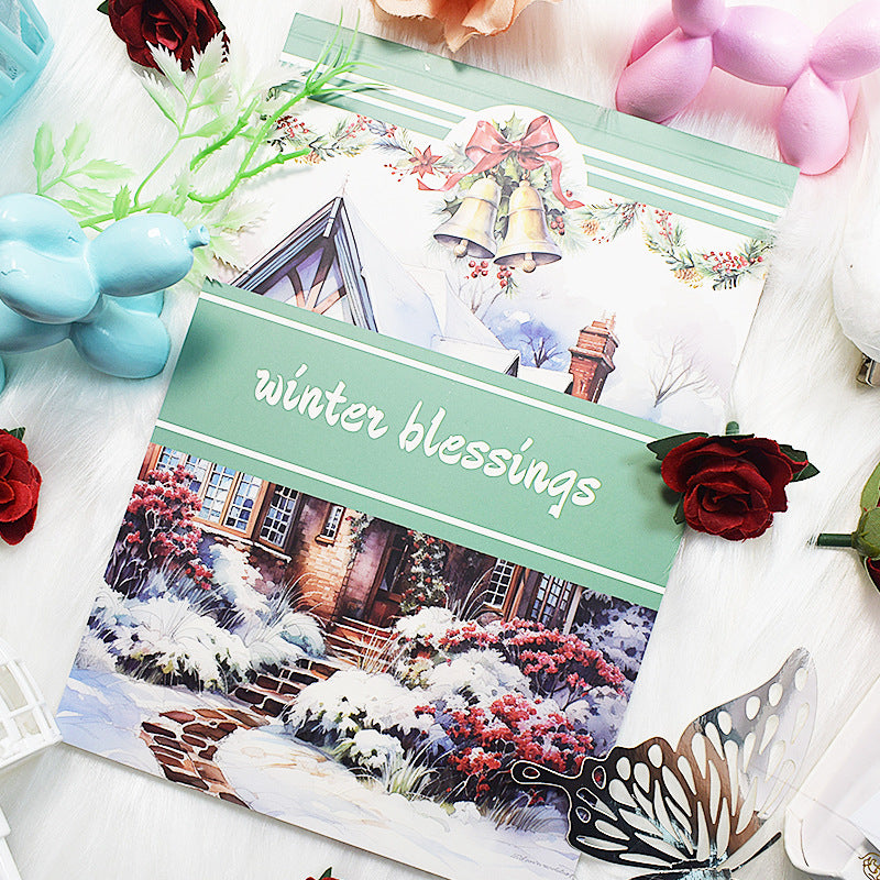 1209 S-1490 Winter blessing Sticker Book -20Pcs each pack