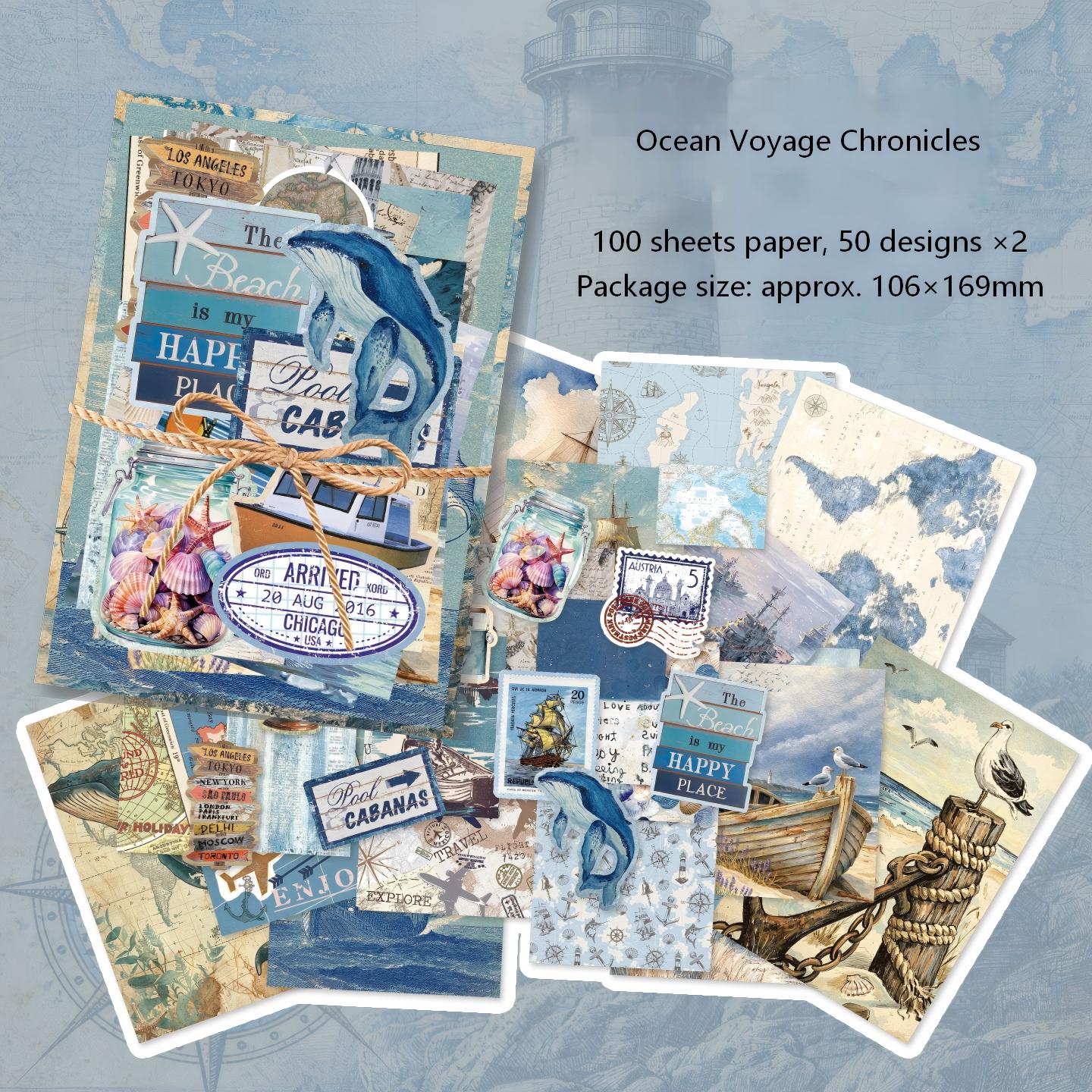 Memory of Old Days Paper -100Pcs each pack