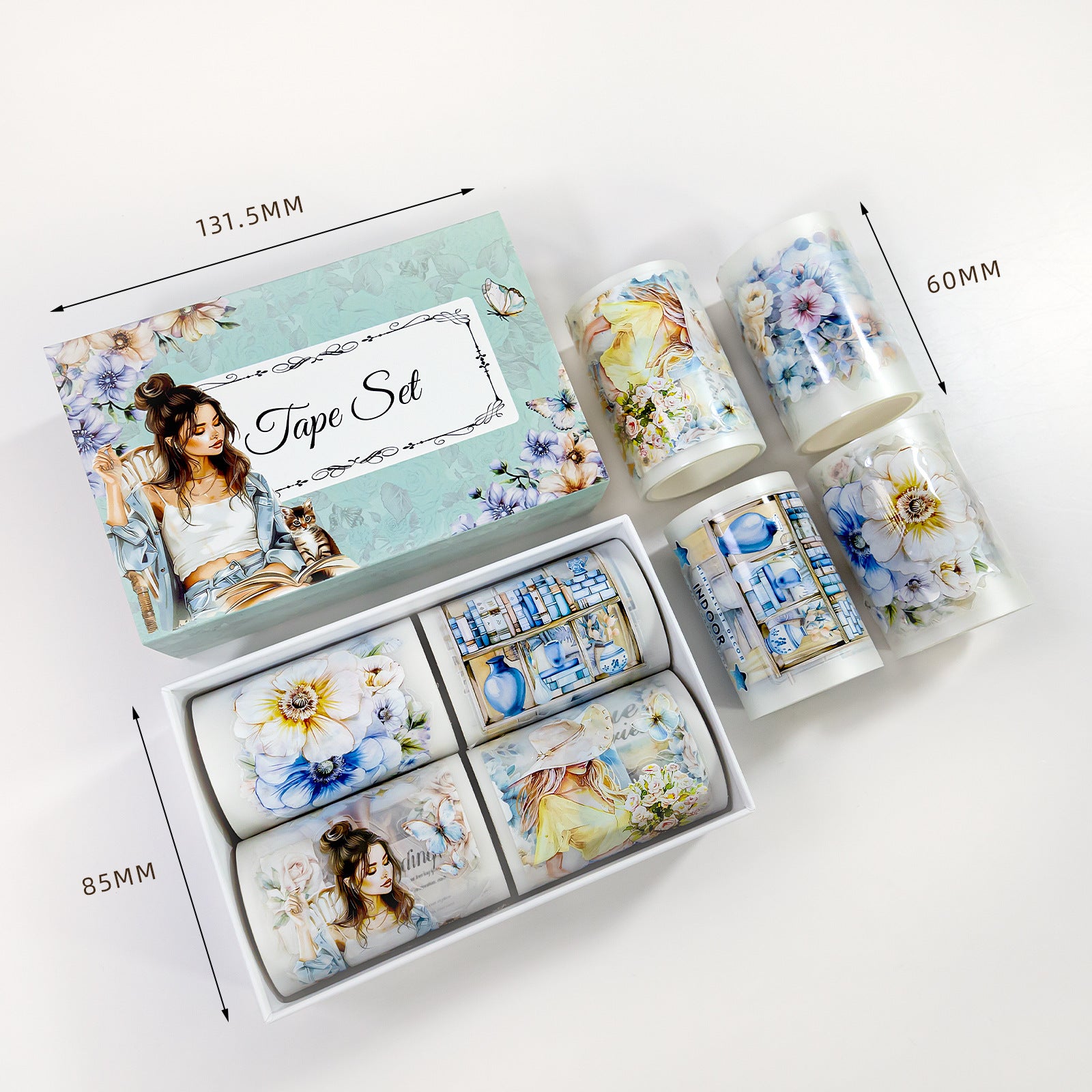 0922 Blue fragrance Tape Set *pre-cut