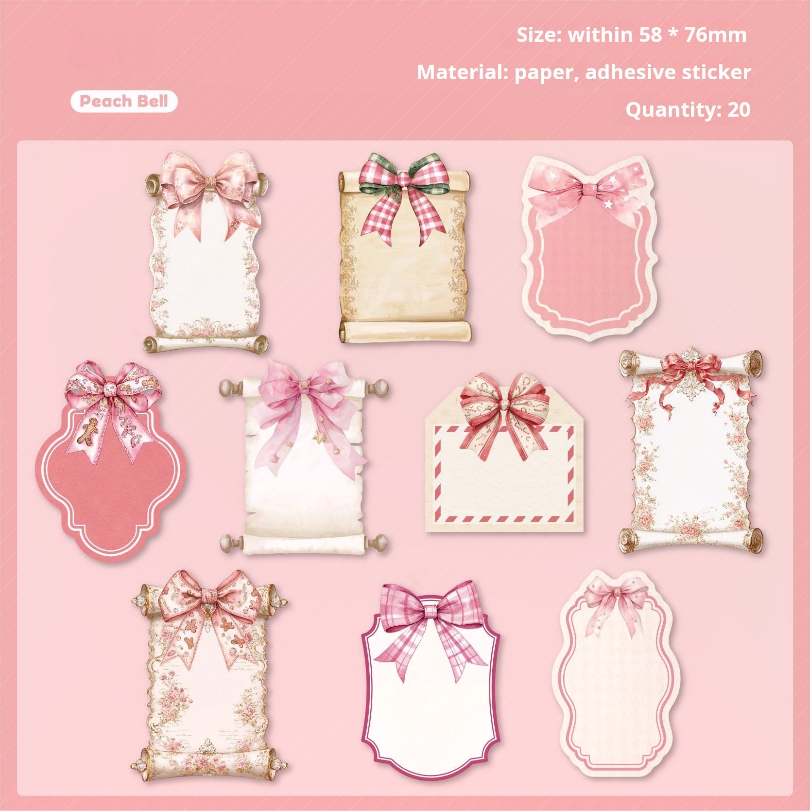 0918 Holiday notes Sticker -15Pcs each pack