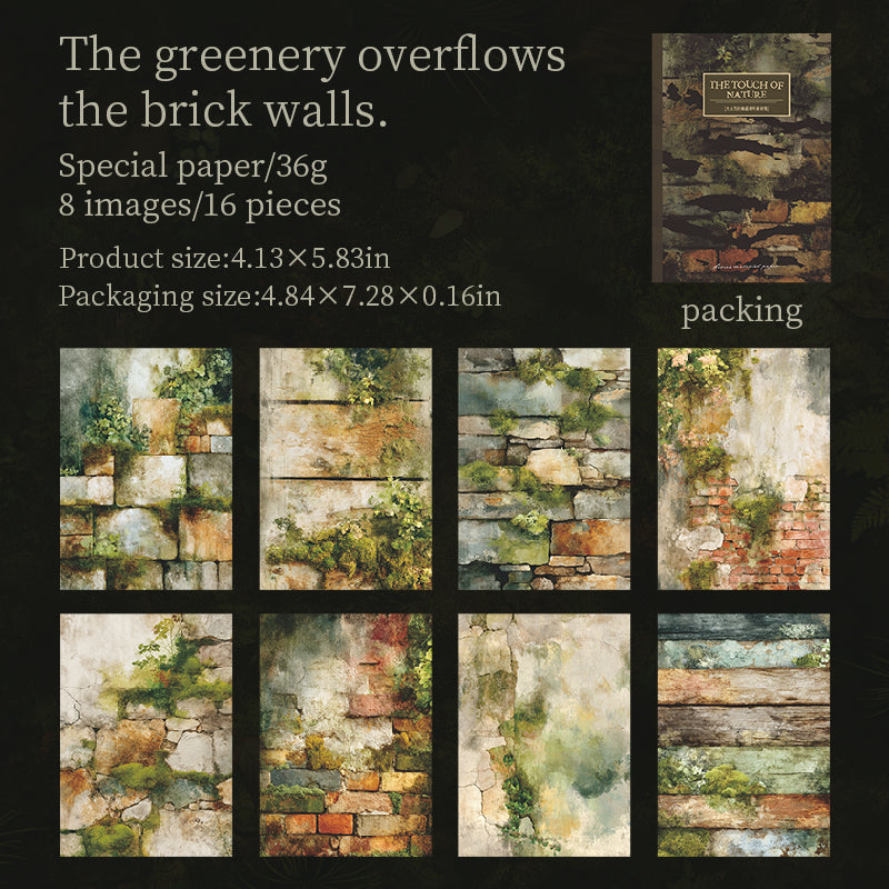 1124 The touch of nature paper -16Pcs each pack