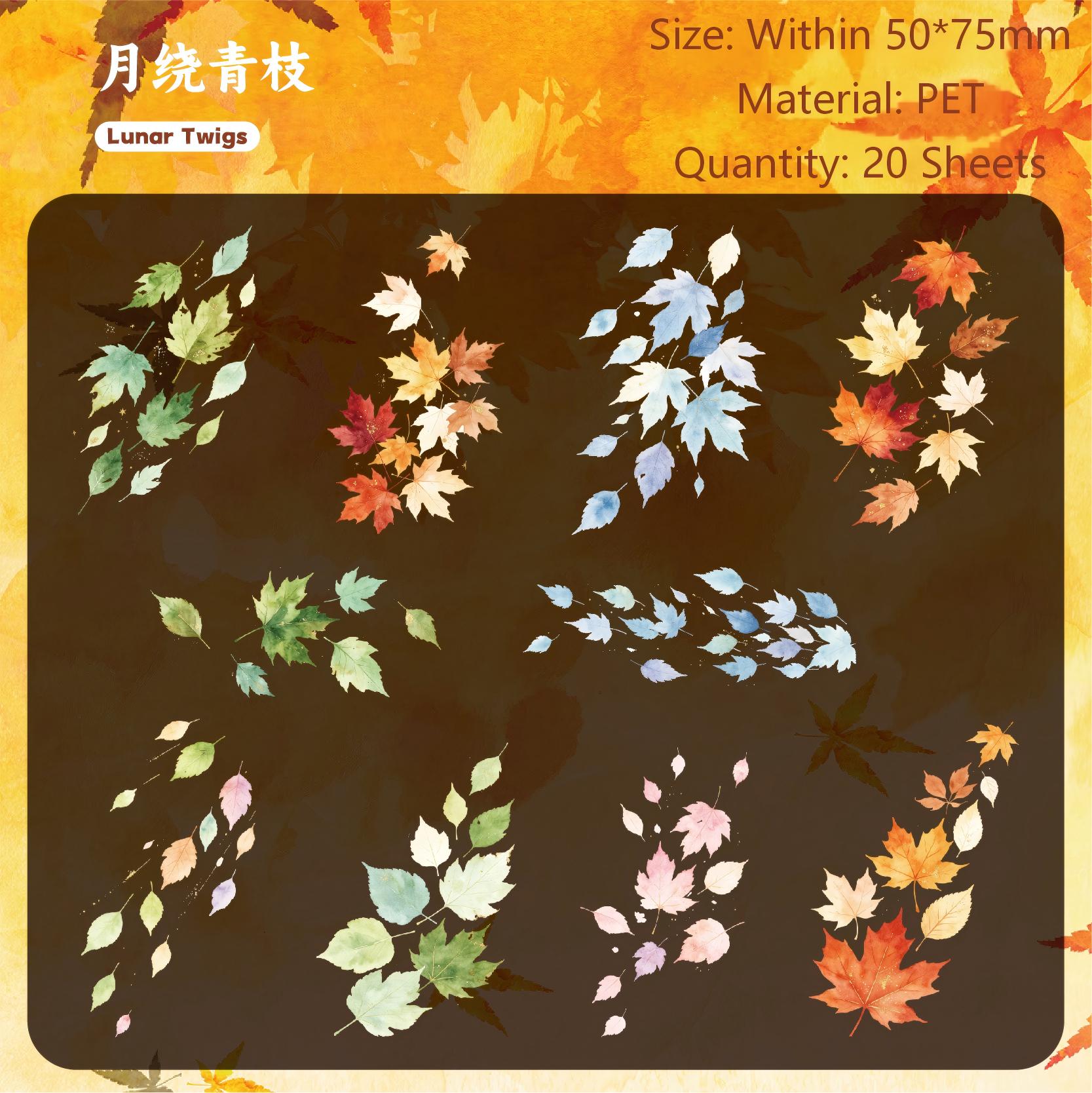 Wildflowers Anthology PET Stickers -20Pcs each pack