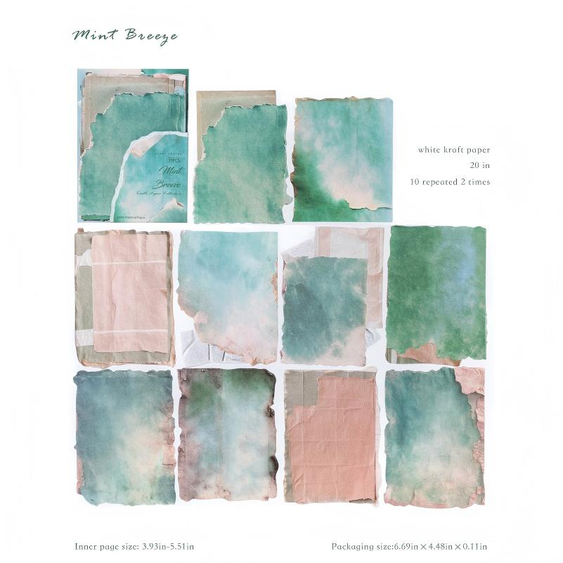 1122 Vintage Solid paper -20Pcs each pack