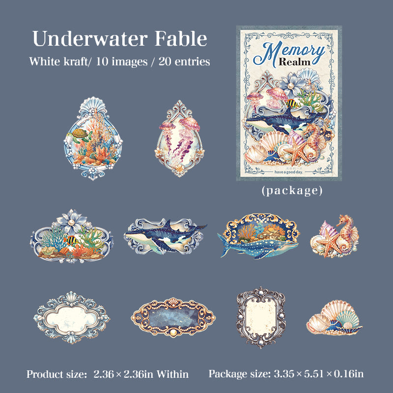 Realm of Memories Solid Stickers -20Pcs each pack
