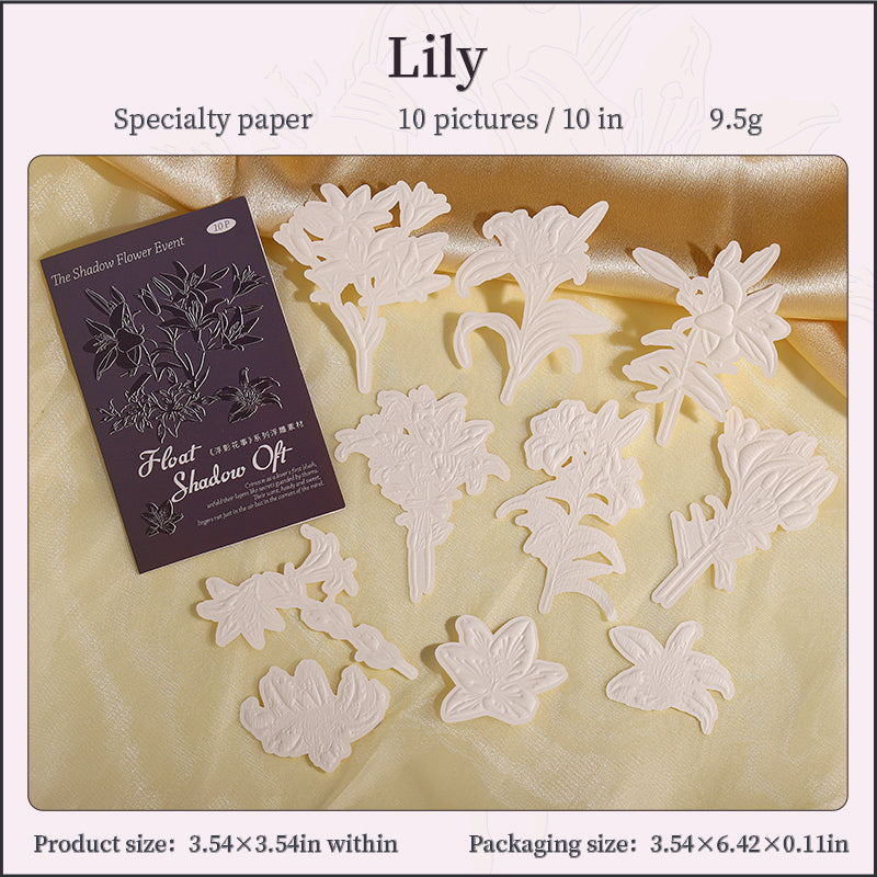 1115 Flowers paper -10Pcs each pack