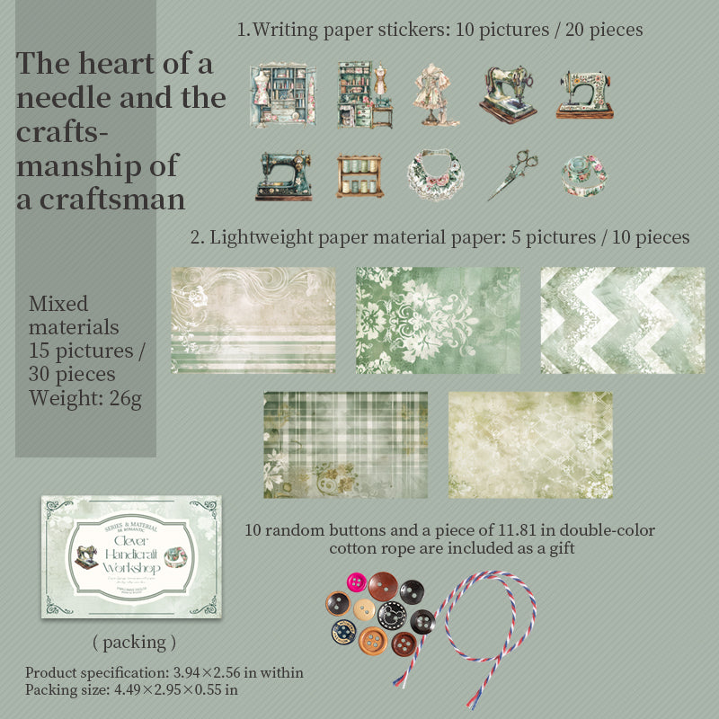 0615 Sewing time Mixed pack -30Pcs each pack