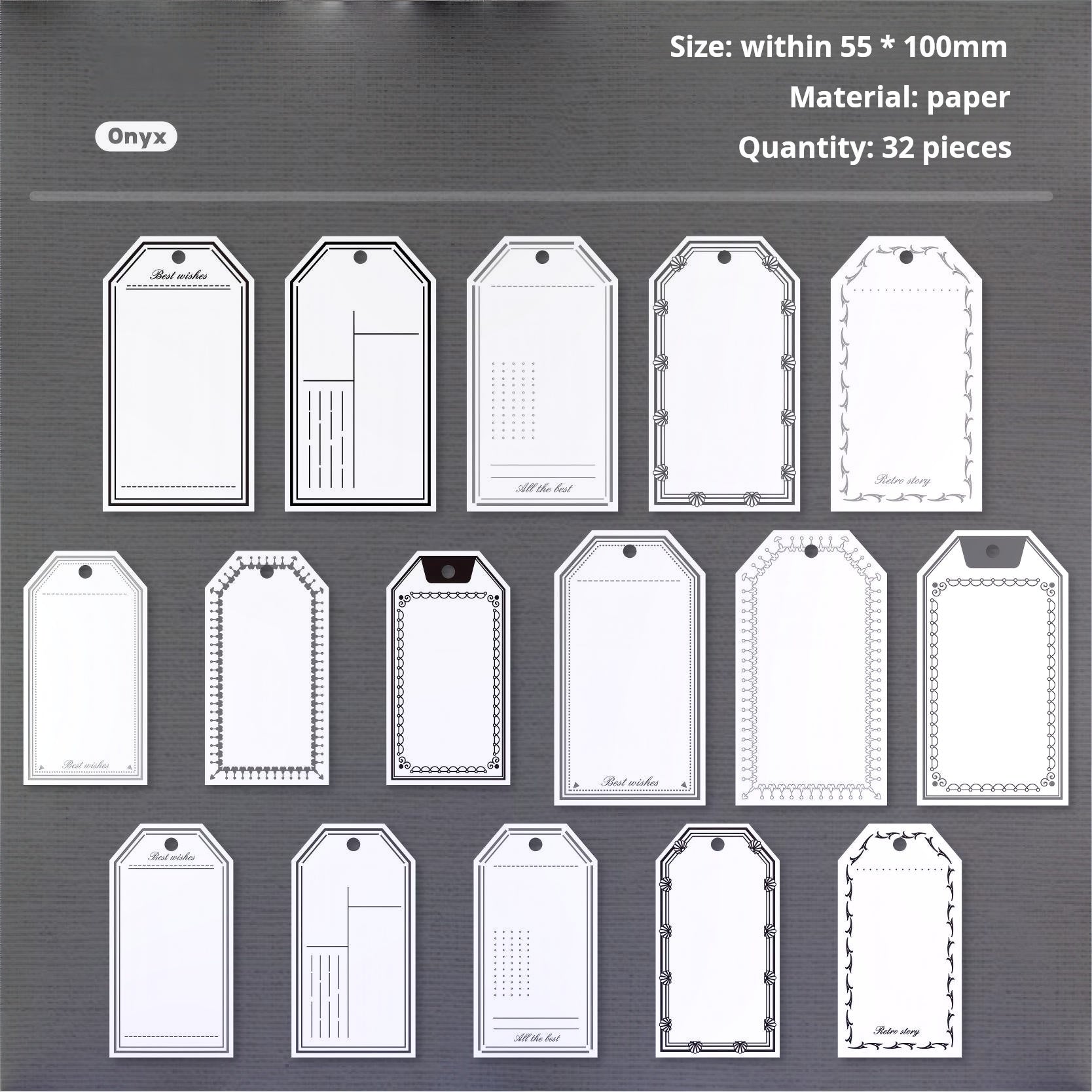 0926 Hangtag Notes paper -32Pcs each pack