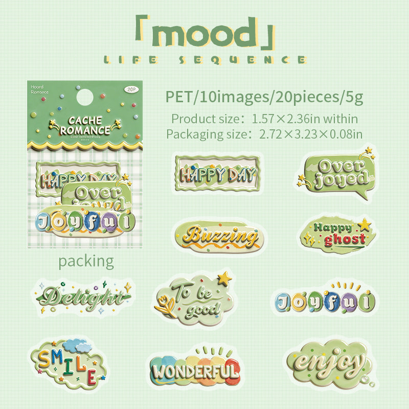 Life’s Little Moments PET Sticker -20Pcs each pack