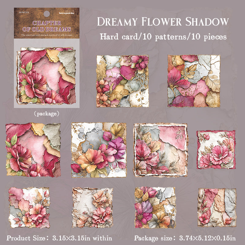 1224 Vintage cardstock sticker -10Pcs each pack