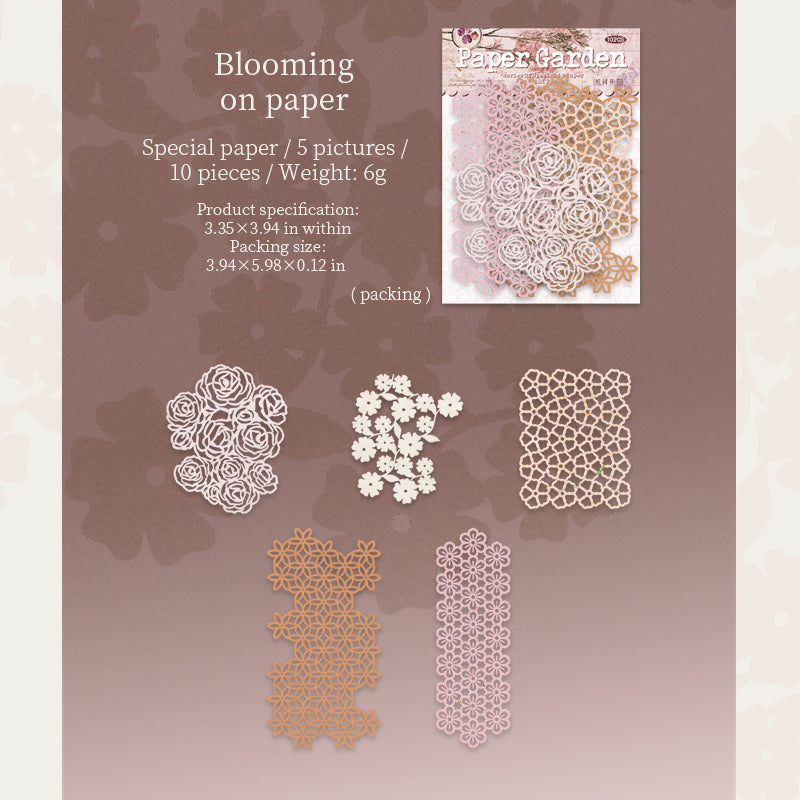 0908 Paper garden die cut Mixed pack -10Pcs each pack