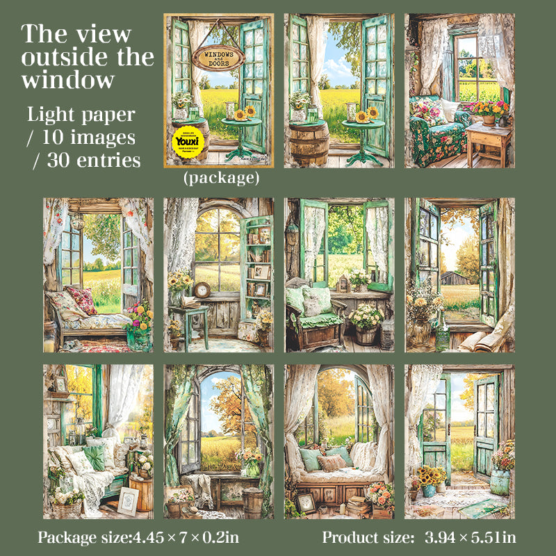 0724 Doors and window paper -30Pcs each pack
