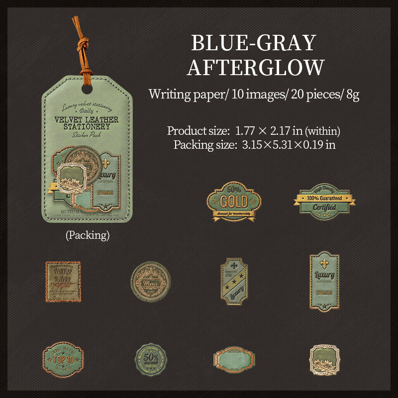 260119 Letter cardstock sticker -20Pcs each pack