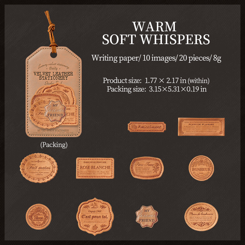 260119 Letter cardstock sticker -20Pcs each pack