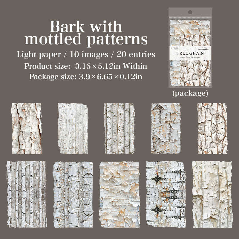 1210 Tree grain Paper -20Pcs each pack