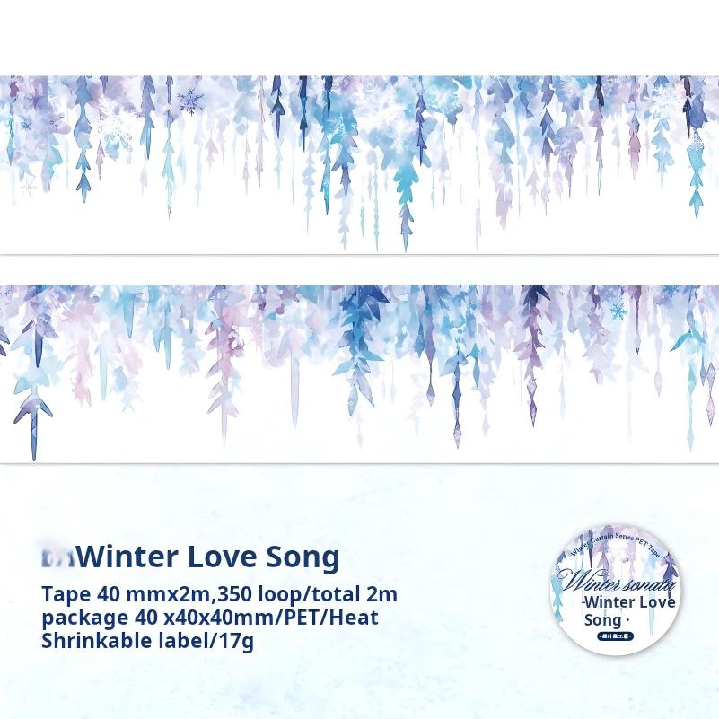 1129 Ice and snow PET Tape -5cm*2m