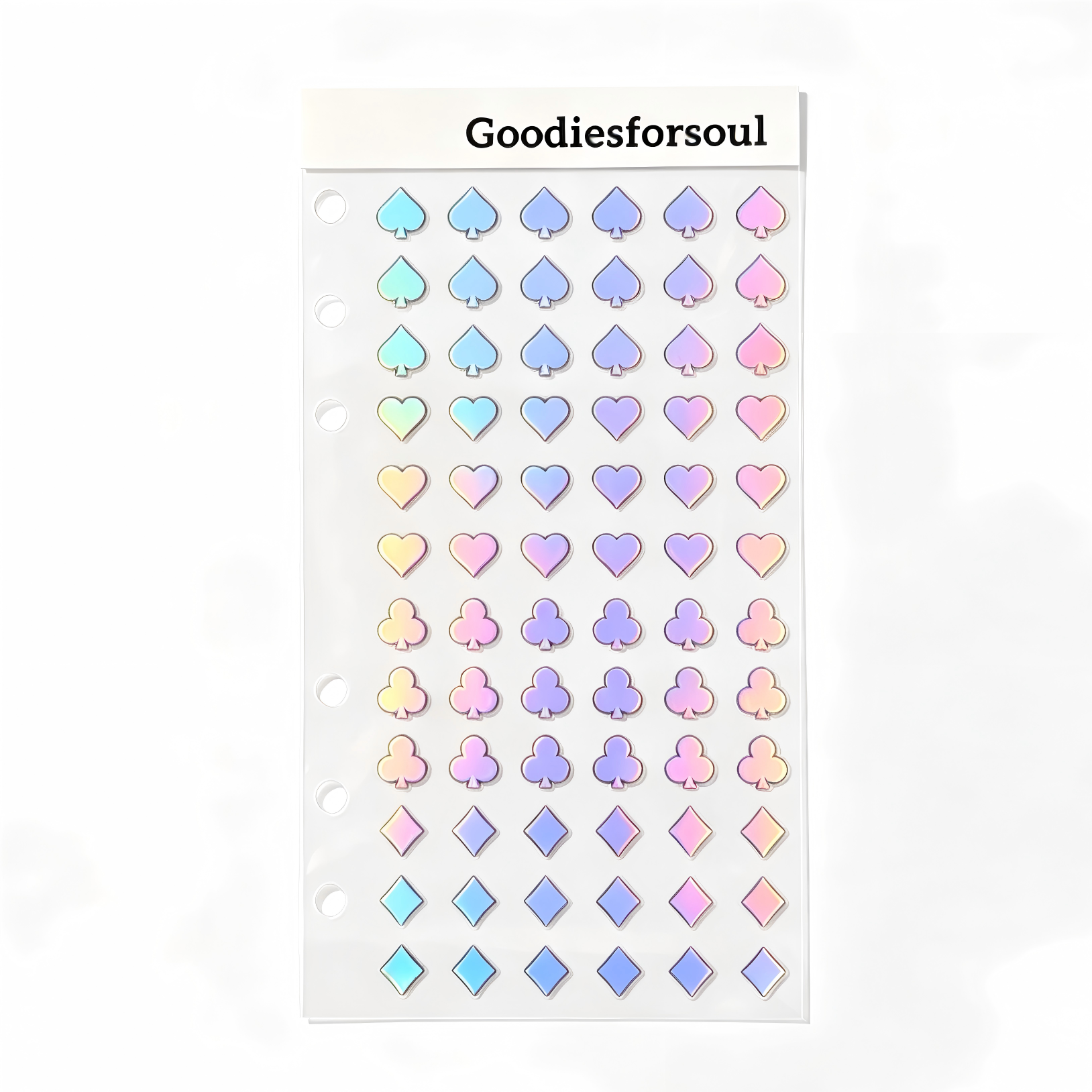 Holographic PET Sticker Bundle, 10 Sheets Assorted Laser Stickers, for Junk Journaling, Scrapbooking & DIY Crafts