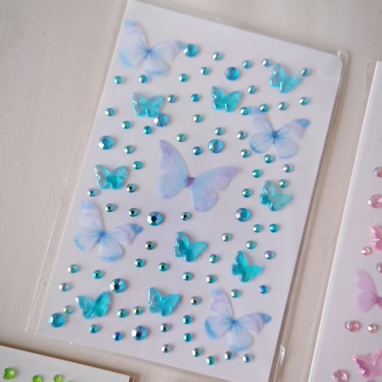 0907 Butterfly Diamond Sticker 1pcs 1pack
