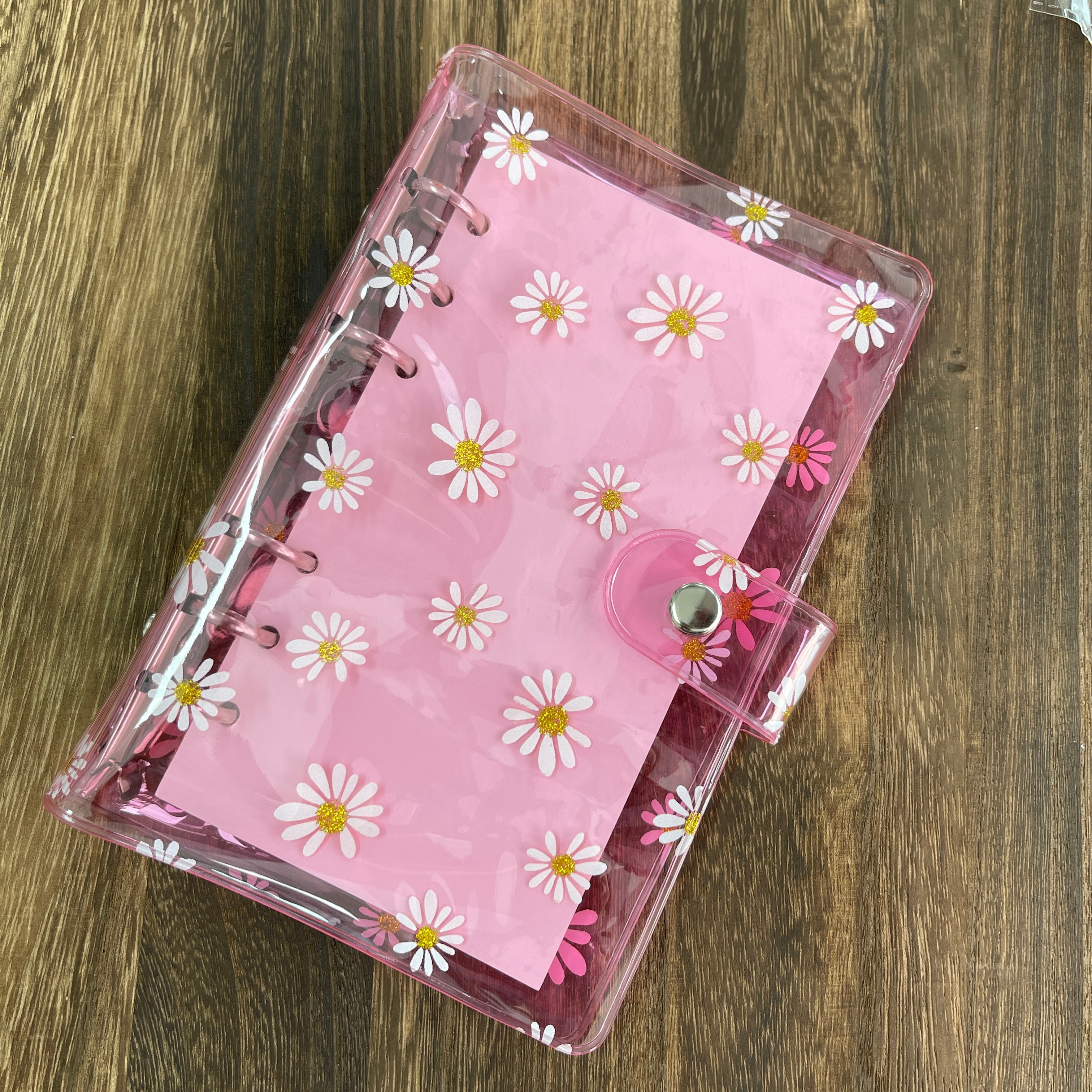 0714 A6 Clear daisy binder journal