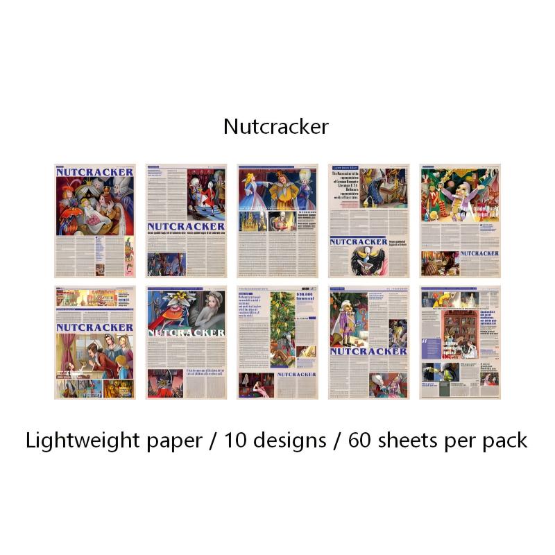 Vintage Fairy Tale Weekly Paper -60Pcs each pack