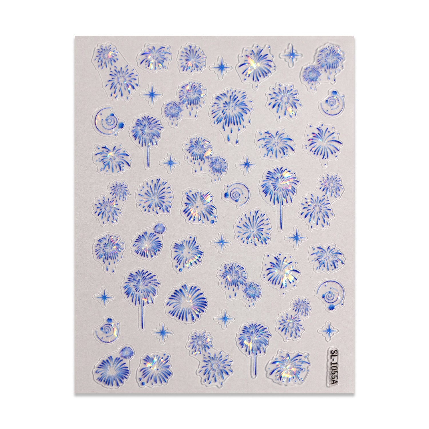 1208 M271- Fireworks Embossed Mini sticker 1 Pcs