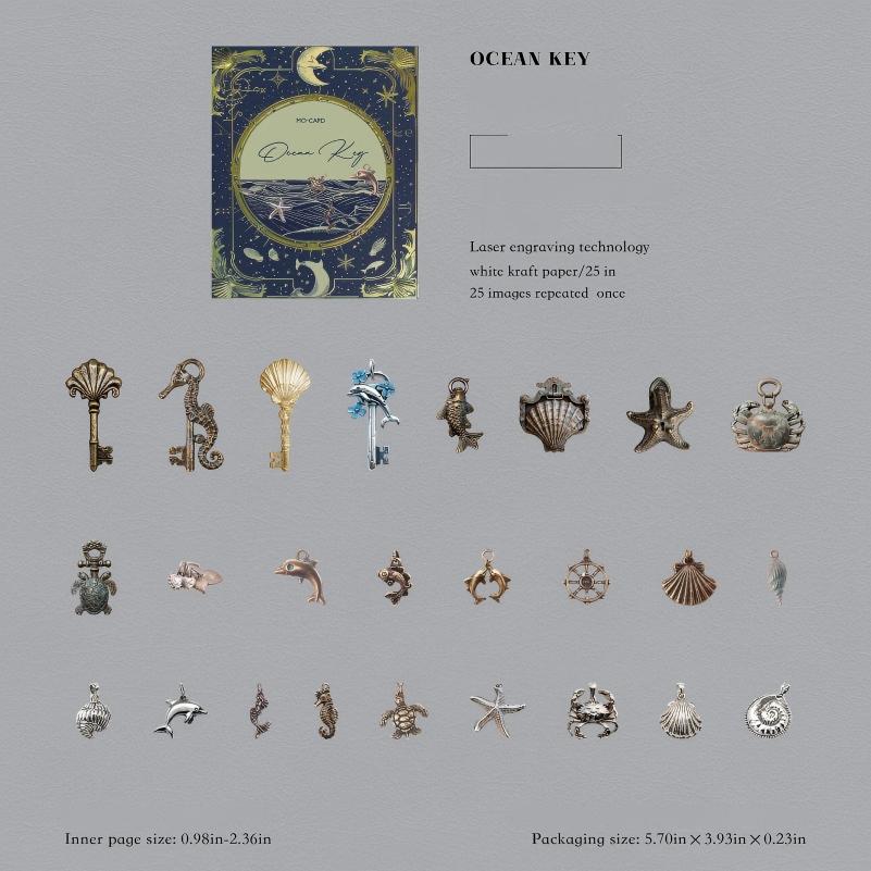 0927 Mysterious Code Book Solid Sticker -25Pcs each pack