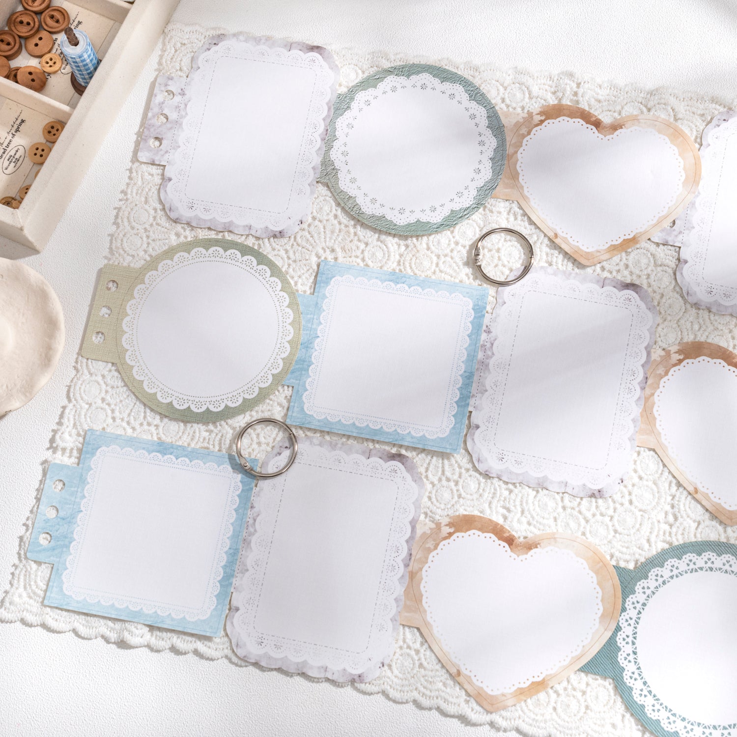 1101 Loose-leaf handmade notebook -15Pcs each pack