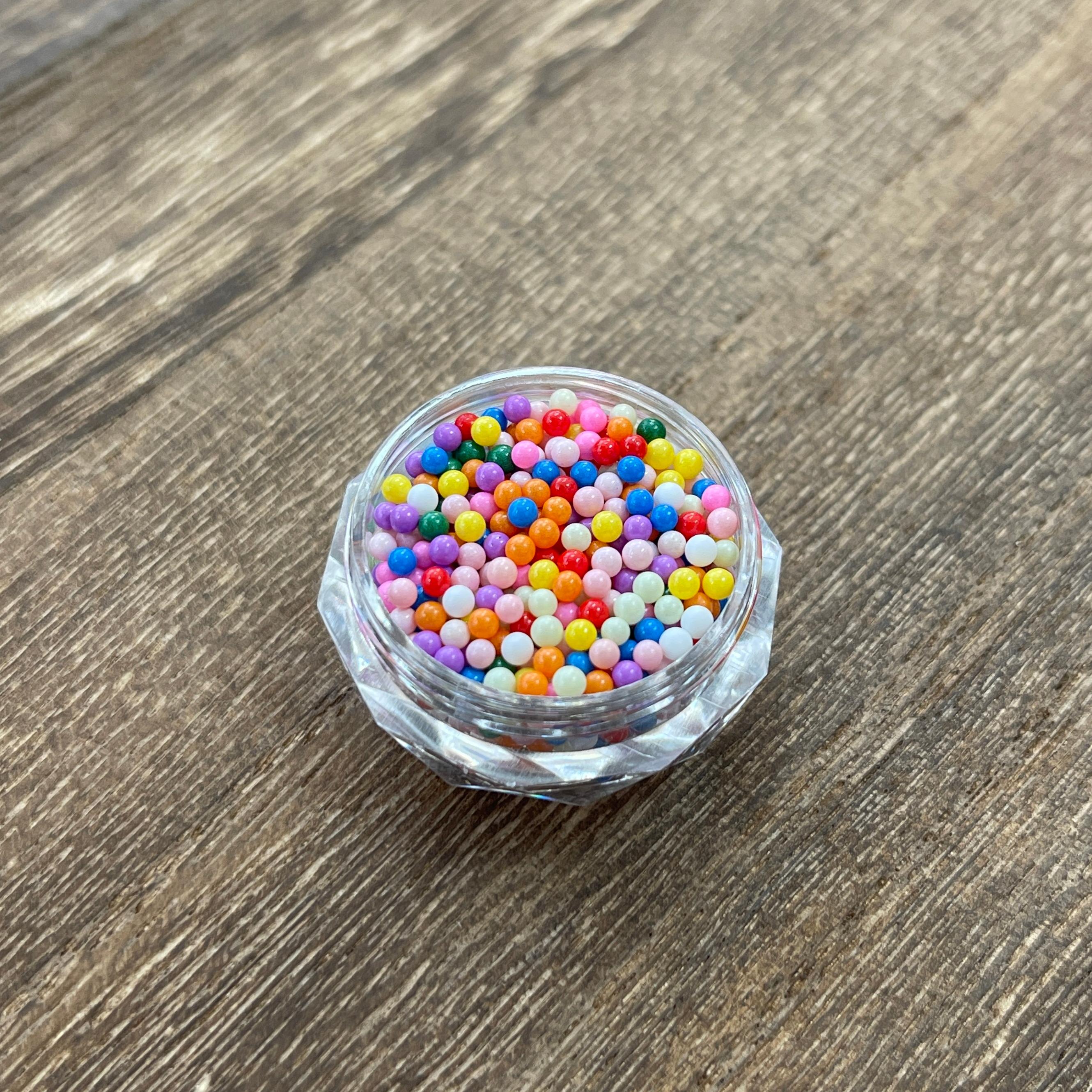 0810 Mini colorful decorative beads *diameter about 2mm