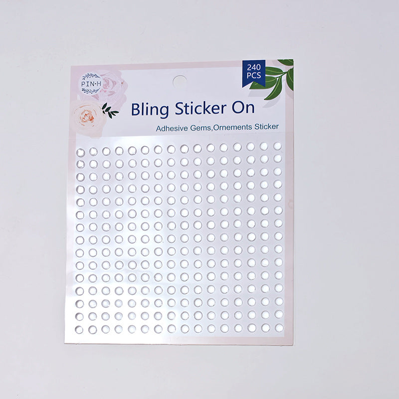 Transparent dew drop sticker
