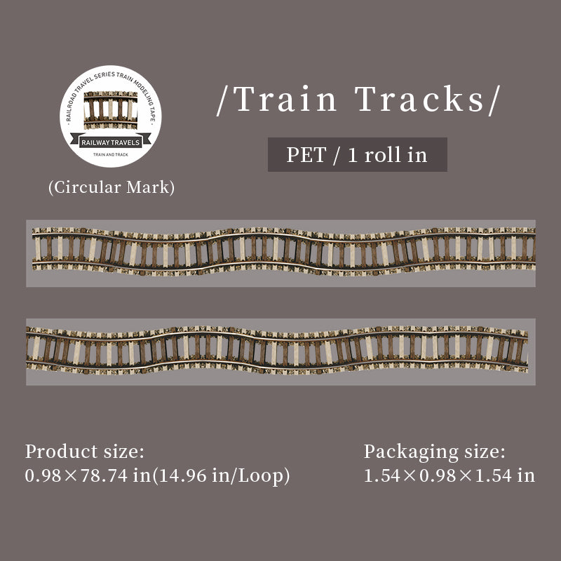 260307 Railway Travels PET Tape -4cm*2m
