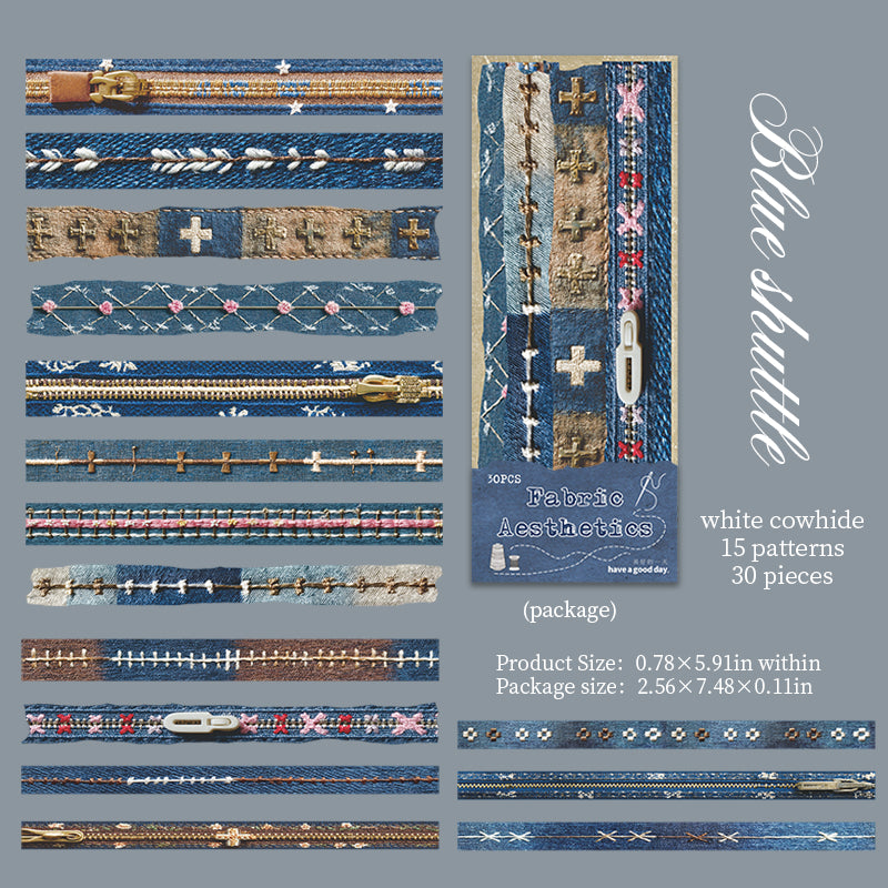 Fabric Aesthetics Solid Sticker -30Pcs each pack