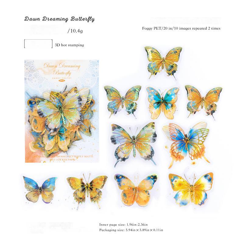 0809 Butterfly Sticker -20Pcs each pack