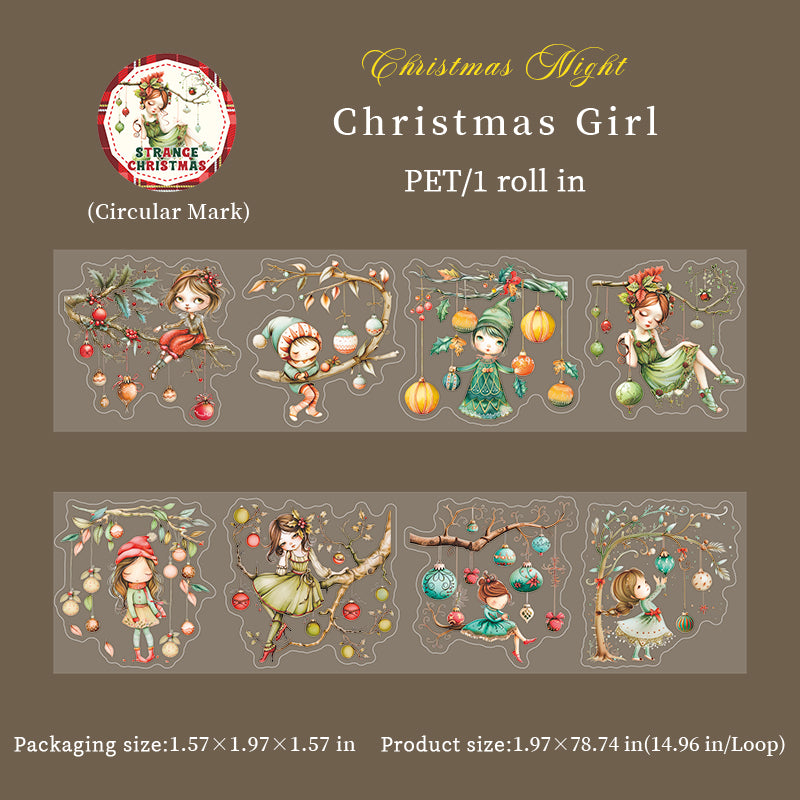 0820 Strange Christmas Eve PET tape -5cm*2m