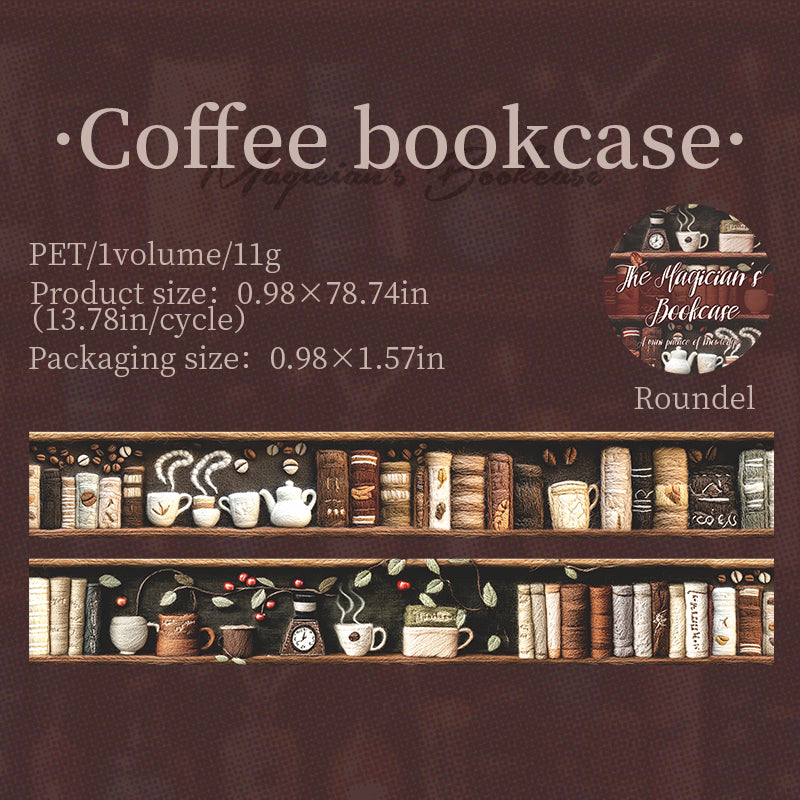 0727 Magician's Bookcase PET tape -2.5CM*2M