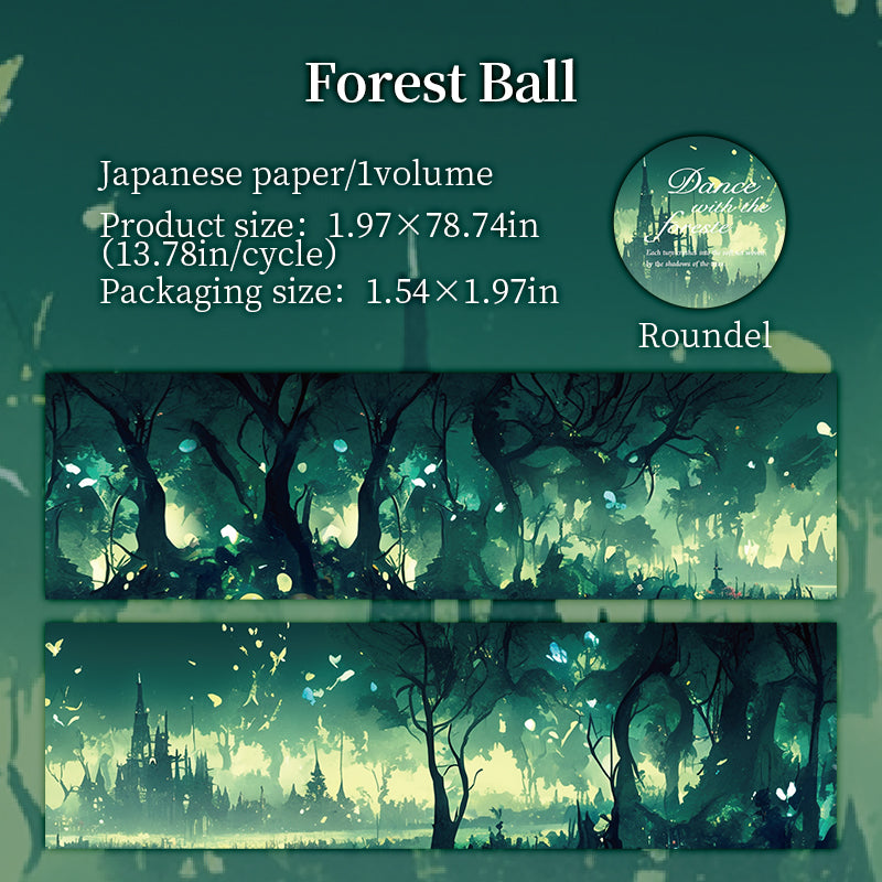 0914 Forest Washi tape -5cm*2m
